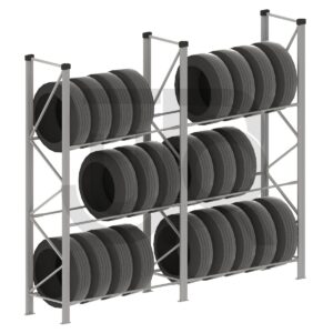 Verzinkte professionele bandenstelling H2000 x D400 x L2485mm