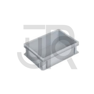 Kunststof bak Euronorm 400 X 300 X 120MM (DXBXH) grijs-0