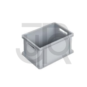 Kunststof bak Euronorm 400 X 300 X 220MM (DXBXH) grijs-0