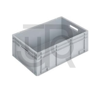 Kunststof bak Euronorm 600 X 400 X 236MM (DXBXH) grijs-0