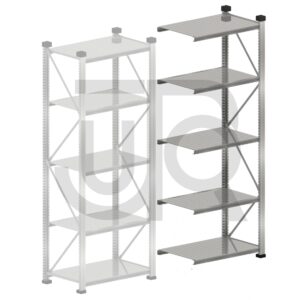 Gebruikte legbordstelling USA H2500 x D600 | aanbouwset vak 1200 mm-0