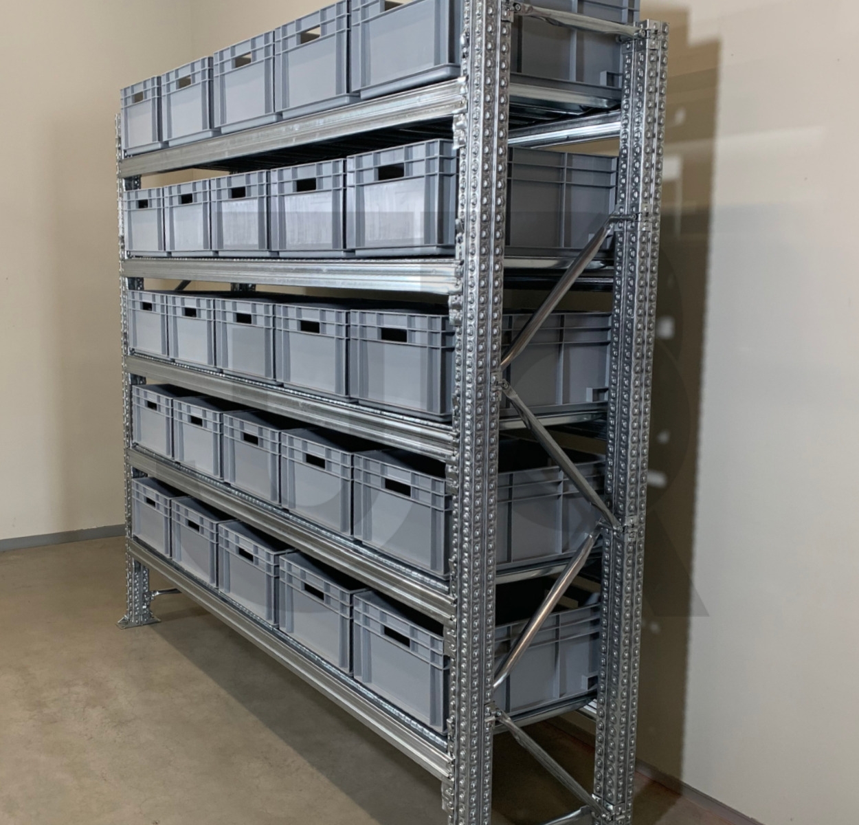 Zware bakkenstelling TS4 H1981 x D600 | startset vak 2120mm-5302
