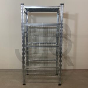 Draadmandstelling H2500 x D600 | vak 900mm | incl draadmanden-0