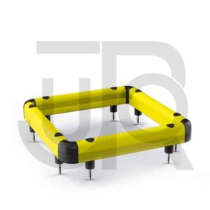Kunststof kolombeschermer enkele barrière 600x600 mm-0
