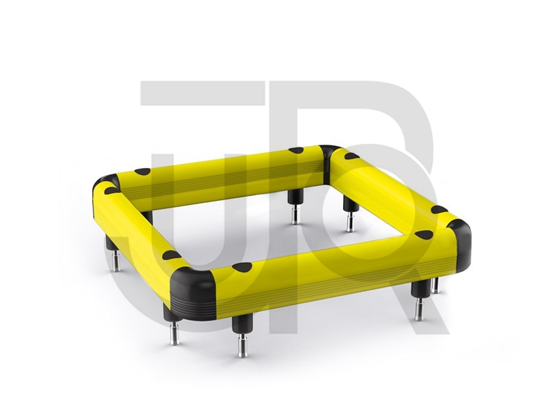 Kunststof kolombeschermer enkele barrière 700x700 mm-0