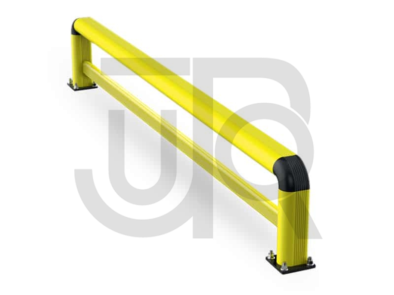 Kunststof aanrijdbeveiliging dubbele barrière FE 150 2400x550-0