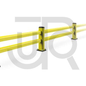 Kunststof modulaire aanrijdbeveiliging dubbele barrière SM 1500 x 400 3,0m-0