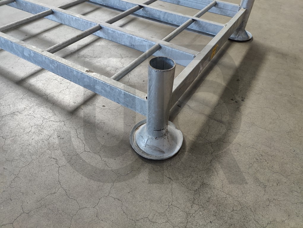 Gebruikt stapelrek enkel 1550x1185 mm excl. rongen - Afbeelding 2