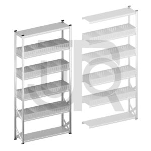Vakkenstelling H3028 x D400 | startset vak 1500 mm | rechte opzetranden 100 mm-0