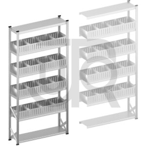 Vakkenstelling H3028 x D400 | startset vak 1500 mm | rechte opzetranden 200 mm-0
