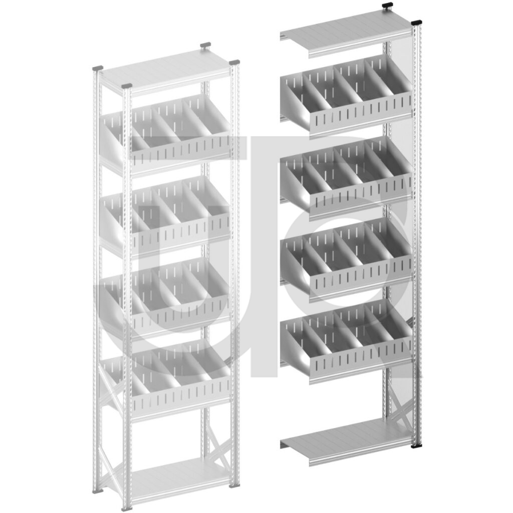 Vakkenstelling H3028 x D320 | aanbouwset vak 900 mm | schuine opzetranden 100-200 mm-0