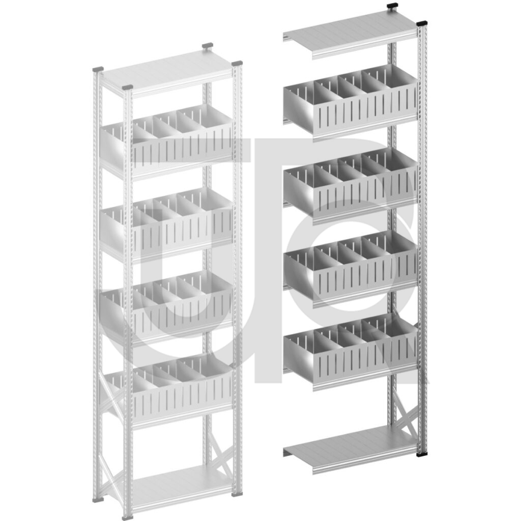 Vakkenstelling H3028 x D320 | aanbouwset vak 900 mm | rechte opzetranden 200 mm-0