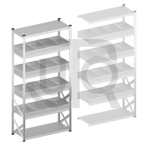 Vakkenstelling H3028 x D500 | startset vak 1500 mm | rechte opzetranden 100 mm-0