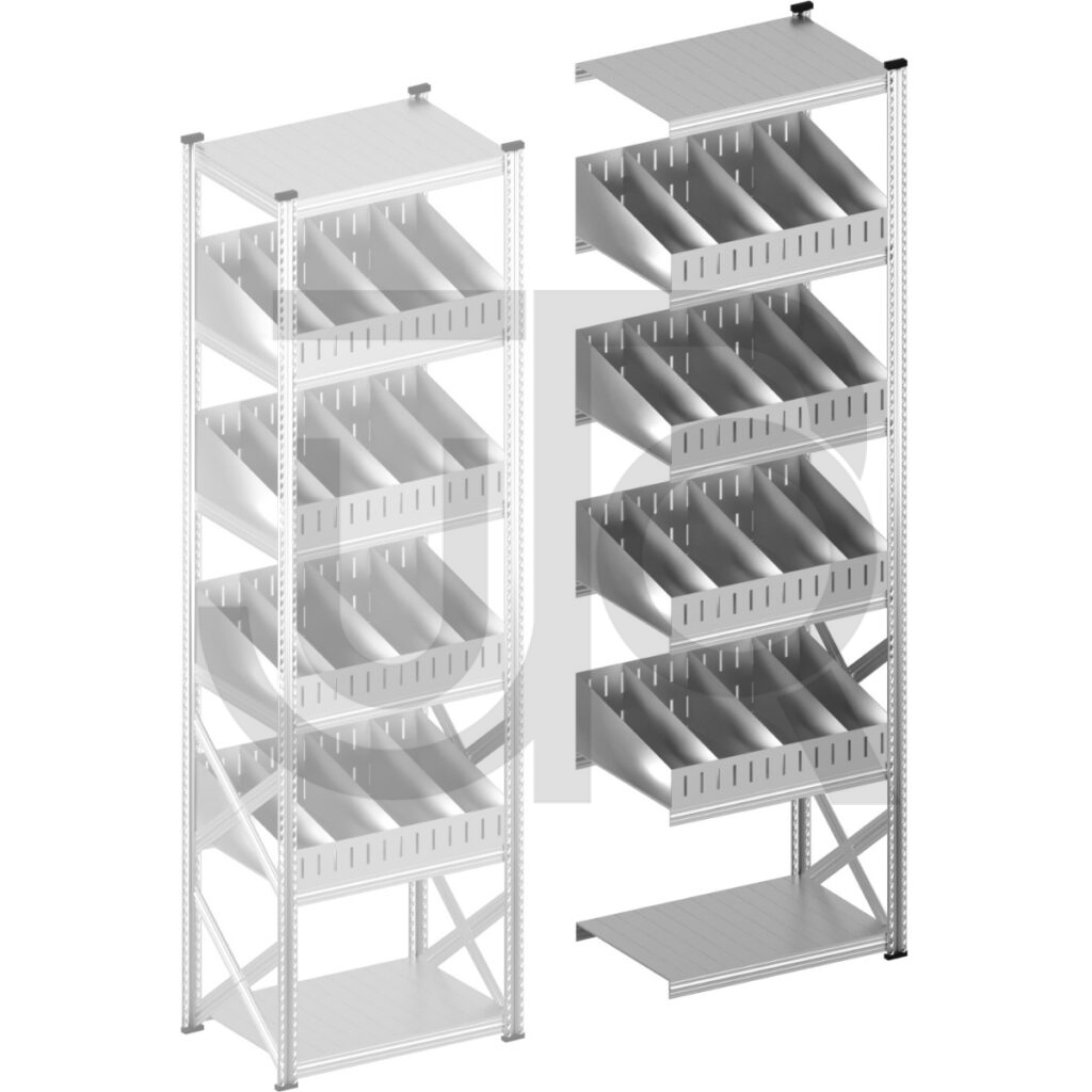 Vakkenstelling H3028 x D600 | aanbouwset vak 900 mm | schuine opzetranden 100-200 mm-0