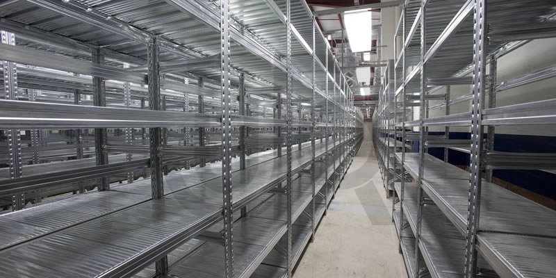 Gebruikte legbordstelling H2500 x D320 | aanbouwset vak 1200 mm-16036