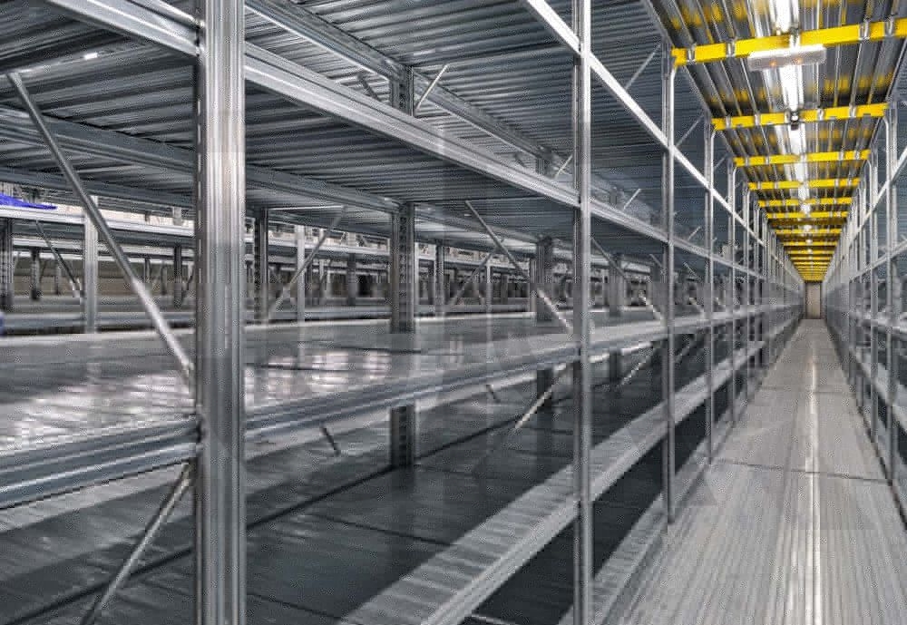 Gebruikte legbordstelling USA H3000 x D600 | aanbouwset vak 1200 mm-16014