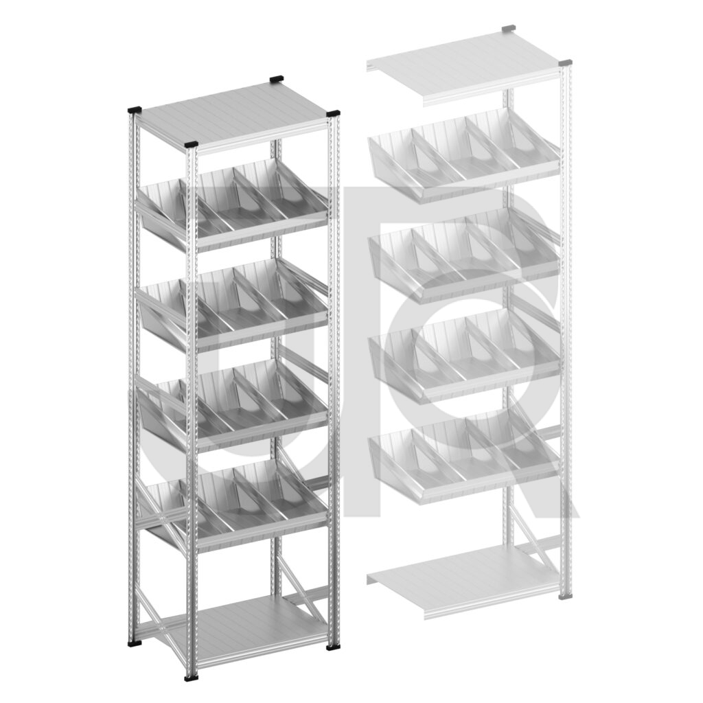 Modulaire bakken stelling H3028 x D400 |startset vak 900 mm-0
