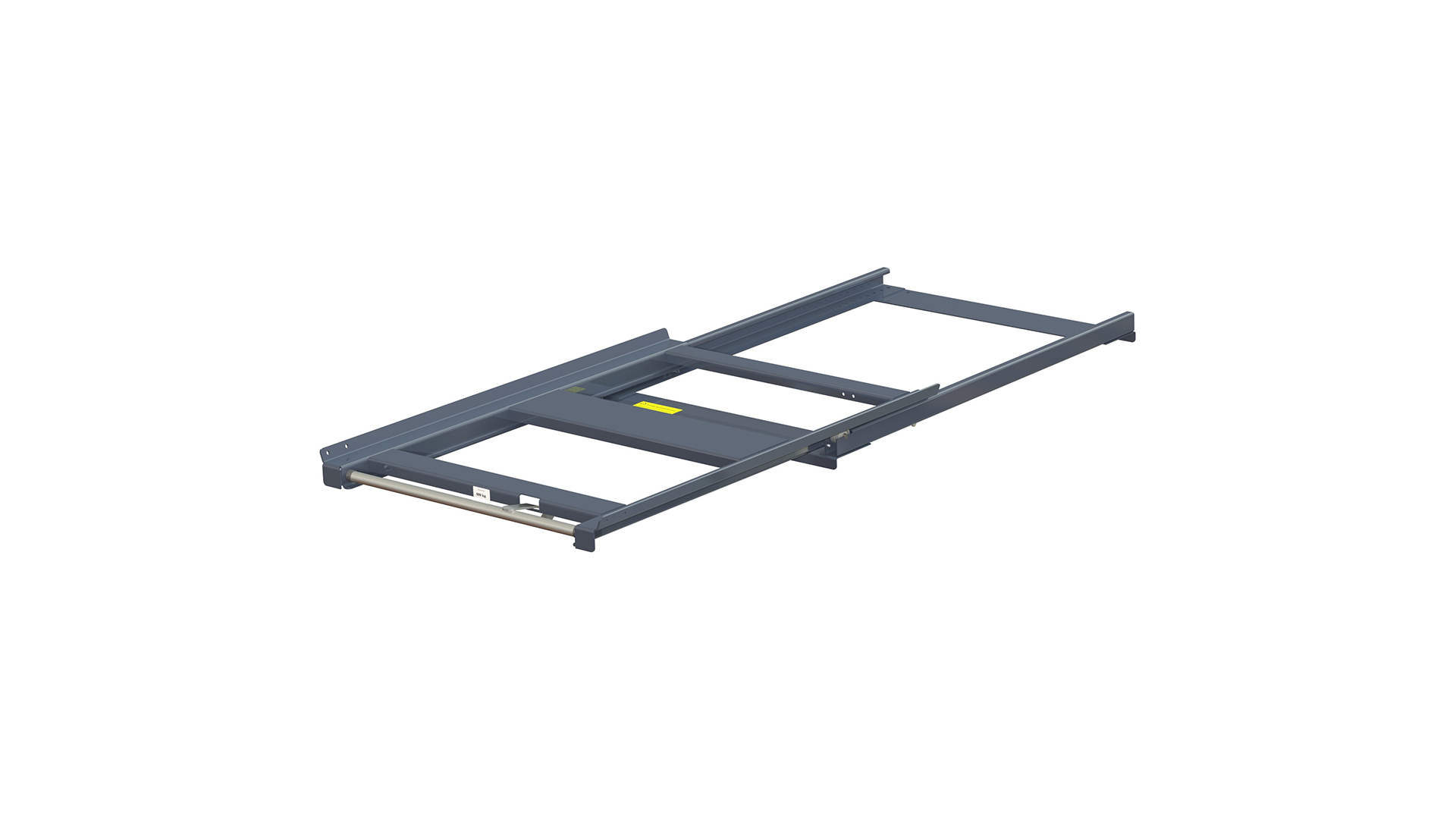 Palletlade liggermodel, 70% uittrekbaar korte zijde