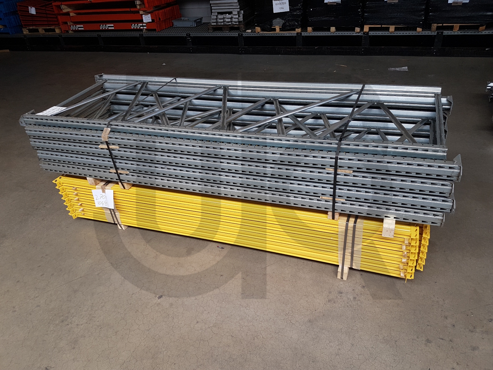 Gebruikte palletstelling Metalsistem Superbuild 5000x1100 mm, nieuwe liggers 2700 mm-0