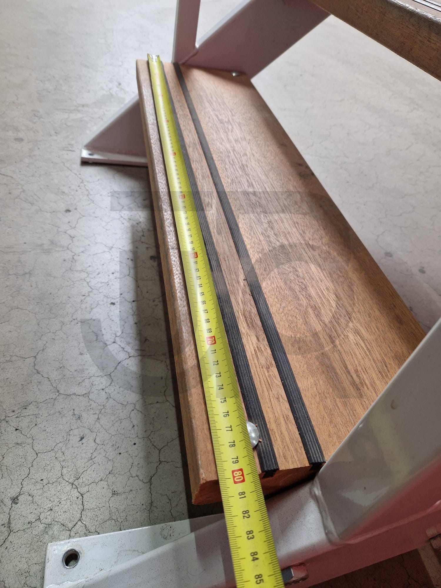 Gebruikte stalen steektrap 2575x900 mm voor in magazijn - Afbeelding 3